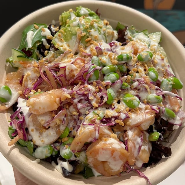 Garlic Shrimp Bowl.